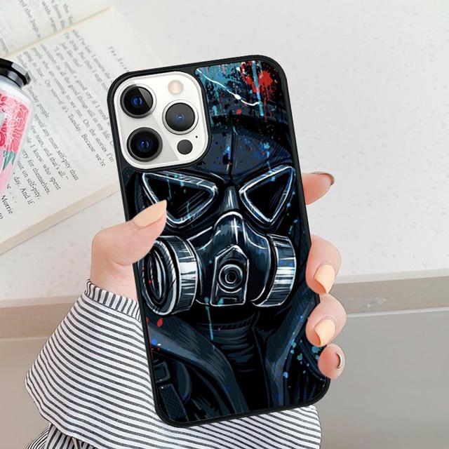 Cool Man Antigas Mask Phone Case For For iPhone 17 Air 16 15 11 12 13 14 Pro Ma Plus coque