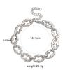 Geometric Hollow Oval Necklace Chain - Unisex Light Luxury Jewelry Design