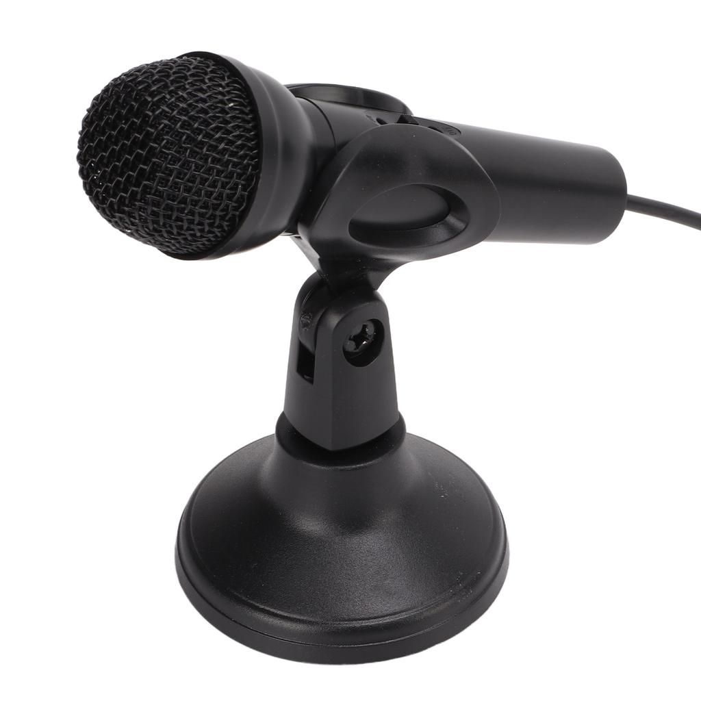 Computer Microphone 3.5mm Wired Plug and Play Anti Interference Wide Compatibility PC Microphone