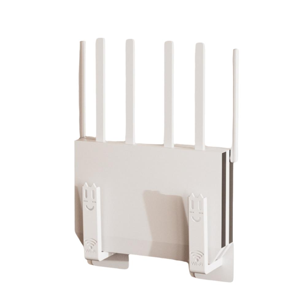 2pcs Wall-mounted Router Holder Without Drilling Utility Racks Set-top Box Bracket  For Living Room