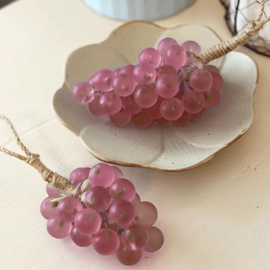 Handmade Grape Soap on A Rope Decorative Grapes Cluster Shaped Soap Bars for Men Women Refreshing Scent Natural Skin Cleansing Bar