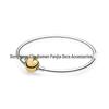 Bracciale a maglia snake in argento 925 placcato a forma di cuore con perline in rame bianco e charm