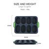 8 Grids DIY Silicone Hamburger Bread Mold Good Flexibility Practical French Heat Resistant Bread Mold Baking Pastry Kitchen Tool