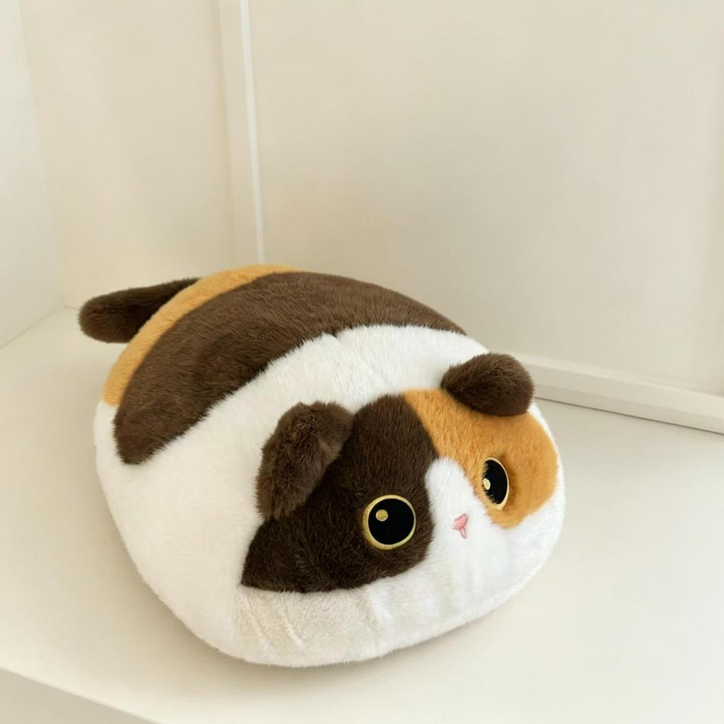 DuoAi Pose Cat Plush Toy Pendant - Simulated Cat Hugging Pillow for Children