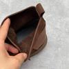 Johnature bottes courtes rétro en cuir de vache faites à la main, bout rond, sangle élastique, chaussures décontractées en cuir véritable pour femmes