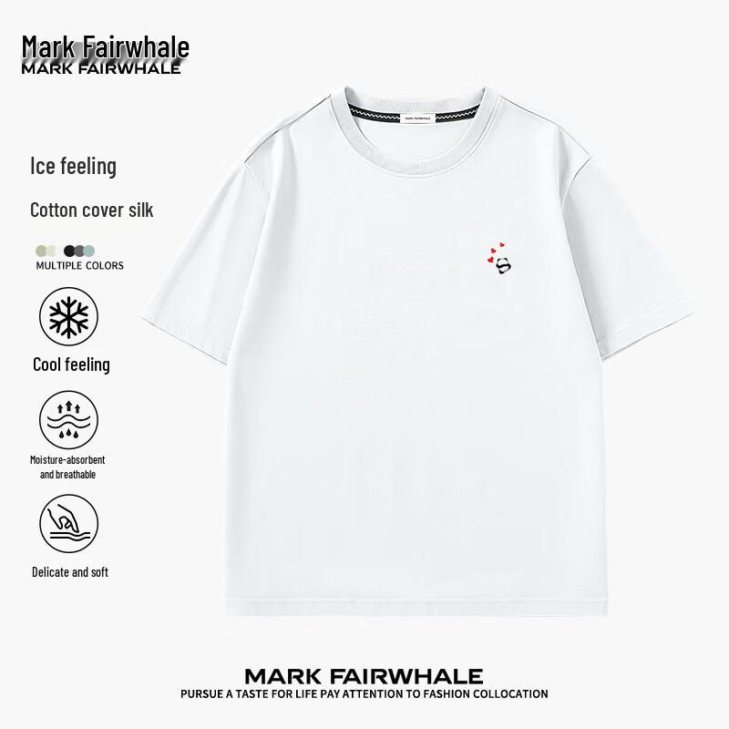 Mark Fairwhale Men's Letter Print Ice Cotton T-shirt