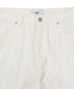 WEST GRAND BOULEVARD Semi-Wide Raw Denim Pants Cream
