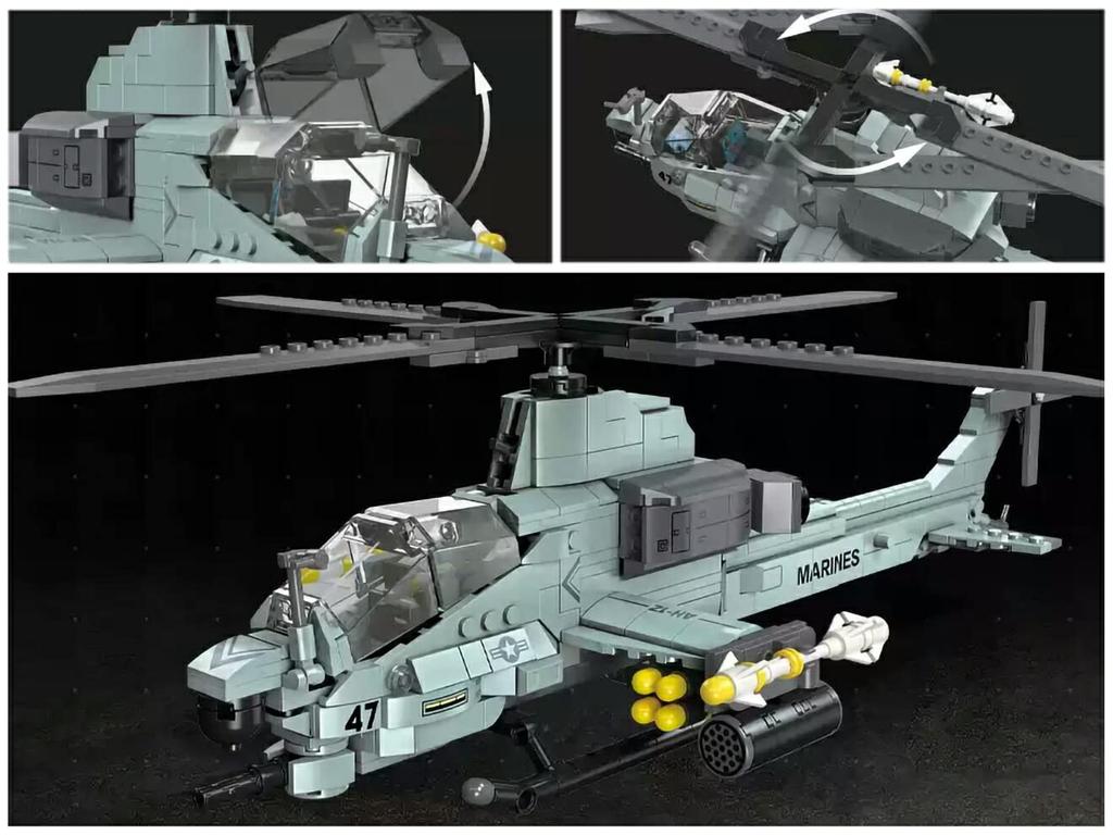 AFM Viper Attack Helicopter 576Blocks AH-1Z