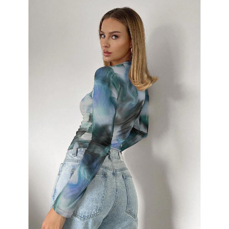 Spring And Autumn New Women'S Versatile Long Sleeve Daily Business Commuter Elegant Comfort Sexy Bottom Shirt Top