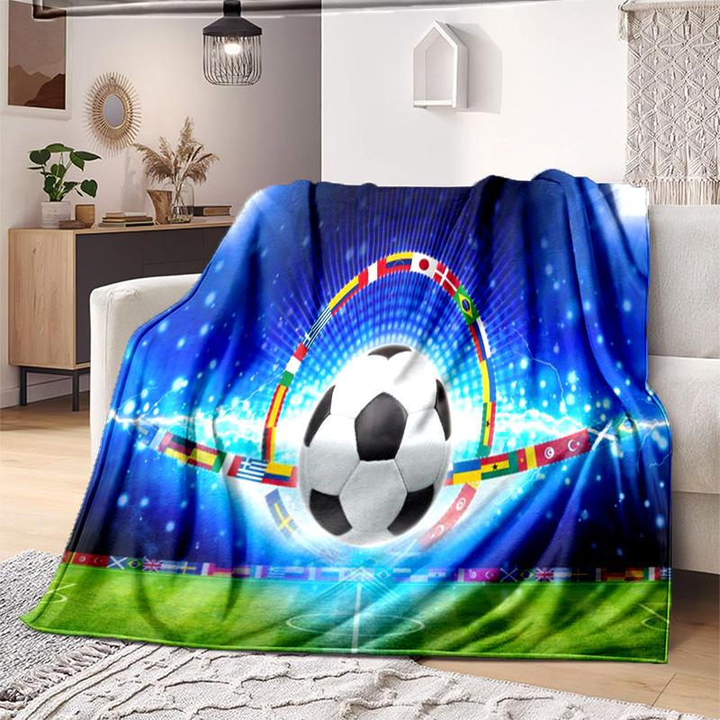 Football Blanket Perfect All Seasons Soft Comfortable Sofa Office Nap Travel Birthday Gift Christmas Present