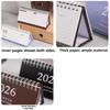 Coil Mini Calendar Desktop Decoration English Calendar Simple Daily Planner  Gifts