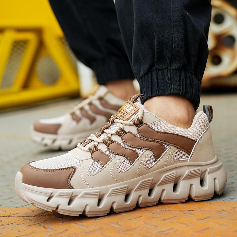 High-quality Safety Shoes Men Steel Wire Comfortable Work Sneakers Indestructible Shoes Anti-smash Anti-puncture Work Shoes