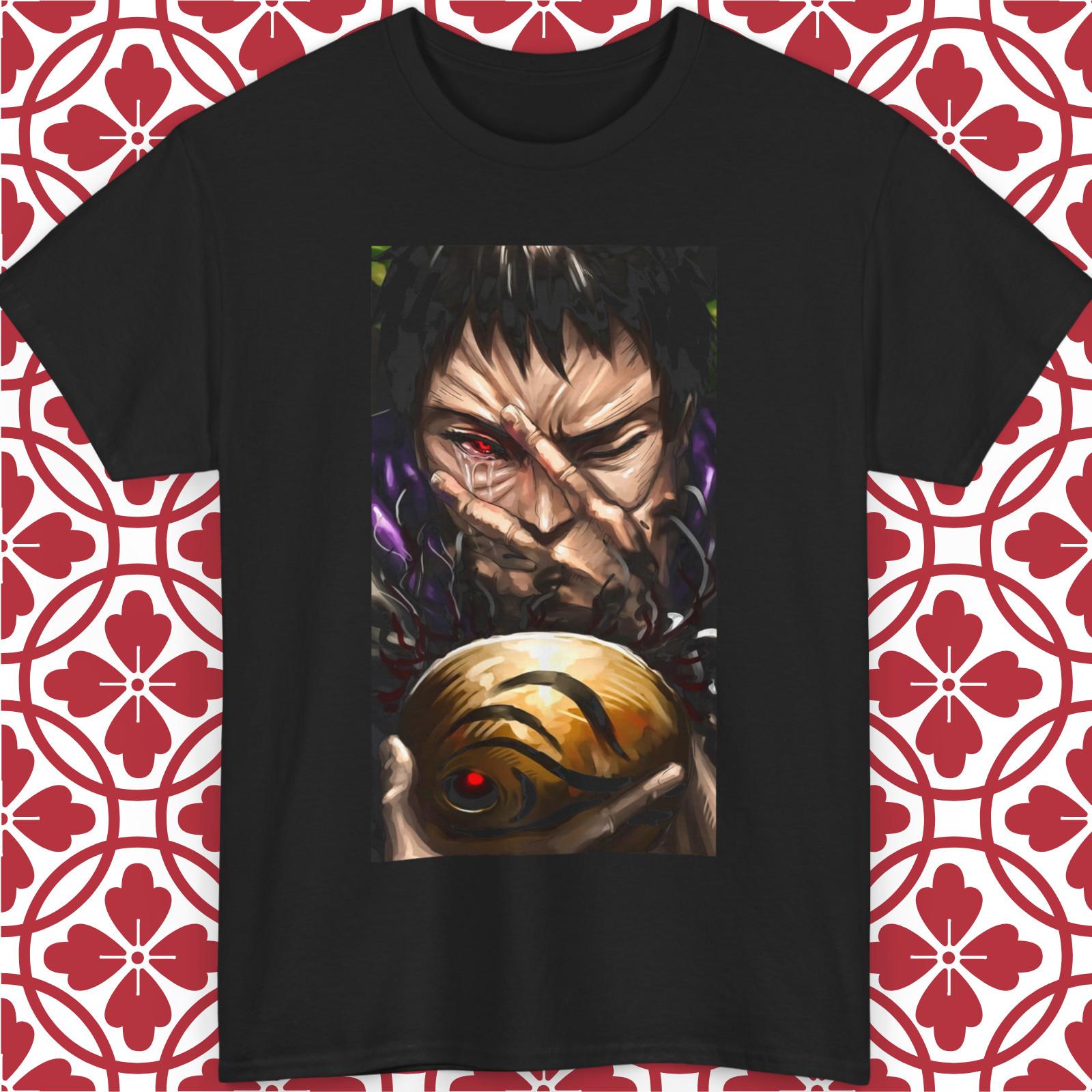 Obito Uchiha Akatsuki Naruto Shippuden Anime Tobi T-Shirt Mens Womens Tees Top Manga Graphic Unisex L