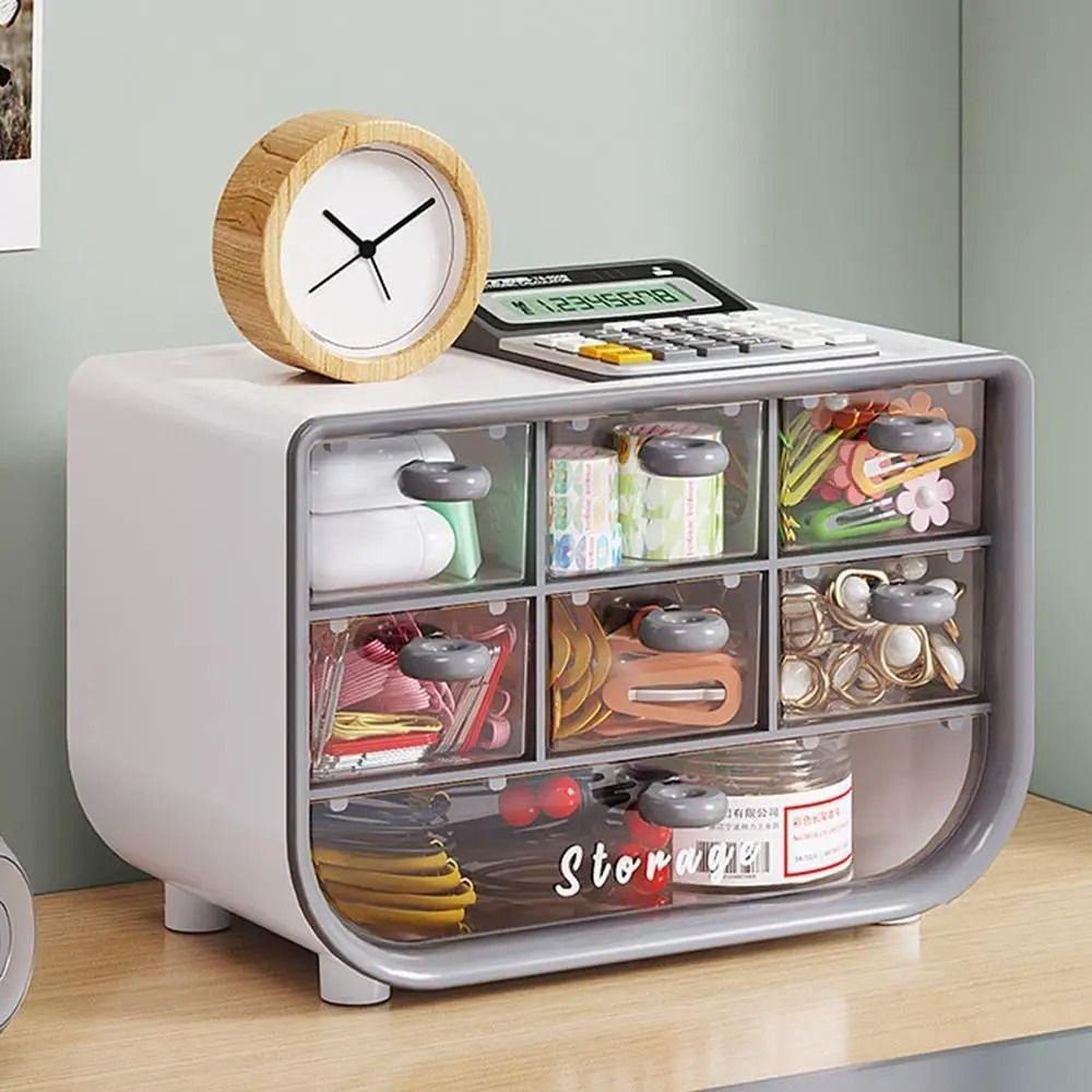Drawer Type Desktop Storage Box Sundries Jewelry Storage Rack Durable Desk Pen Holder