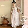 Rose Manor Theme Restores The Style Of A One-piece Chest-length Pleated Skirt In The Chinese Tang Dynasty