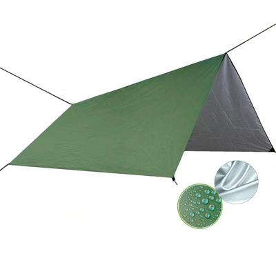 Camping Tarp Tent Green Awning Shade Piscina Mat Party Shadow com bolsa de armazenamento Adequado para pessoas Lona UV Protetor solar Proteção UV Ao ar livre Fácil de