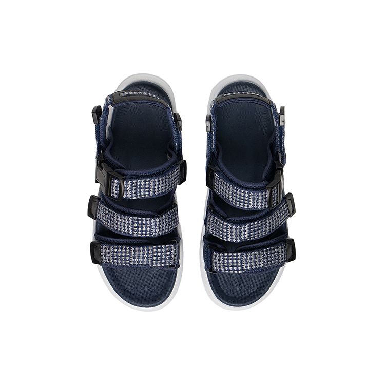 Li Ning Coca Comfortable Wear-Resistant Beach Sandals Men Sandals Blue AGUS003-2