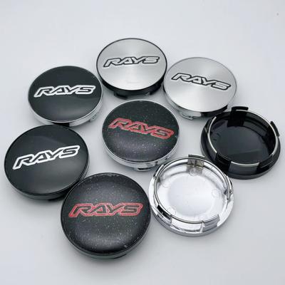 4 Stück/Set 58MM AD (ID 54MM) Rays Logo Emblem Auto Radnabendeckel Felgen Nabenkappe Abdeckung Räder Nabenabdeckung Ersatz Zubehör