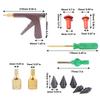 Motorcycle Tire Plugger Repair Tool Kit Tubeless Tire Repair Puncture Plug Tool with 32 Pcs Rubber Plugs for Car Dirt Bike ATV
