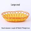 Fruit Display Basket: Rattan-Style Plastic Woven Tray for Supermarket, KTV Snacks, and Desserts
