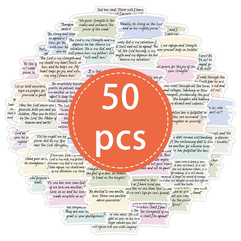 50PCS Inspirational Labels Stickers Positive Motivational Words Waterproof Vinyl Decals for Water Bottle Inspirational Quote