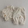 Baby Clothing Sets Children Fleece Casual Zipper Jacket Coat Pants 2Pcs Outfit Girl Boy Kids Korean Style Sport Suit