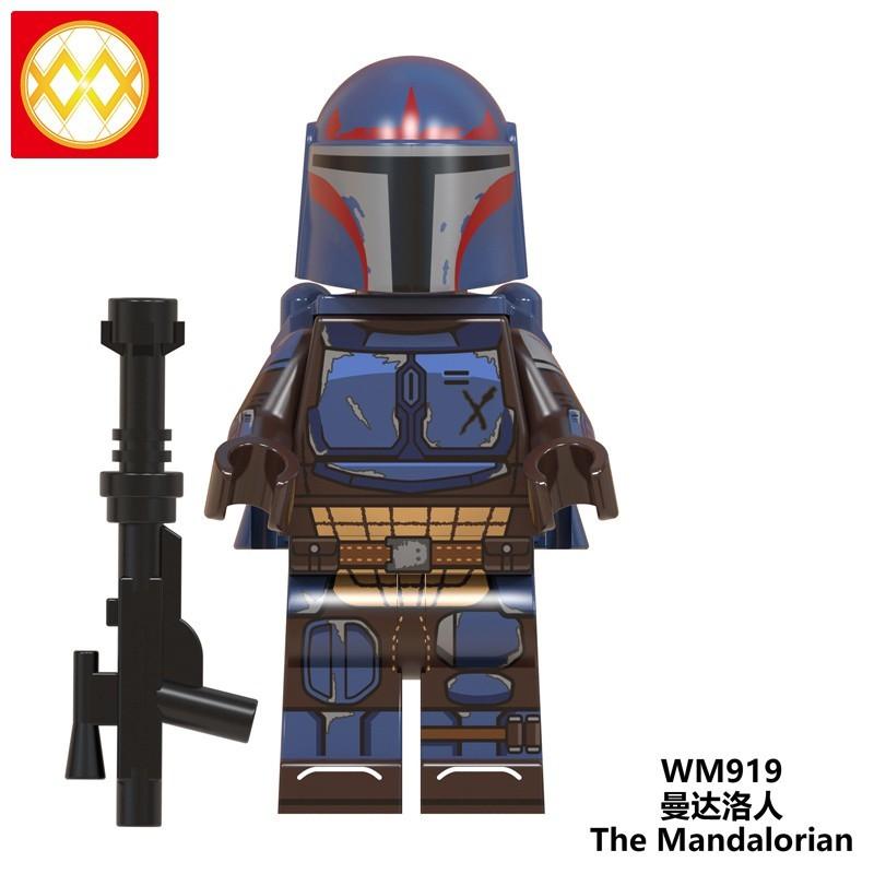 Мини-фигурки мандалорцев, минифигурки «Звездные войны», Lego Toys WM6085 WM919