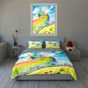 Colorful, whimsical, scenic. Bedding Duvet cover sets Duvet covers Pillowcases gifts (1 * Duvet Cover 2 * Pillowcases, without duvet insert)
