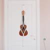 White Flower Pot Mesh Bag Woven String Instrument Accessory Stand Storage Bag  Guitar Storage
