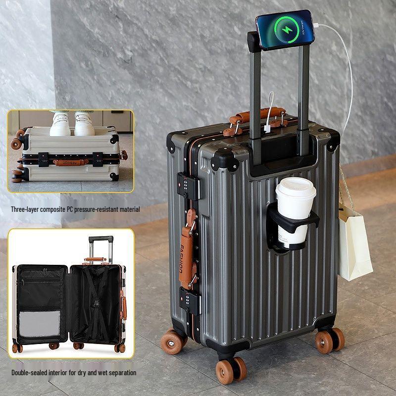 20-inch Durable Universal Wheel Multifunctional Student Travel Suitcase