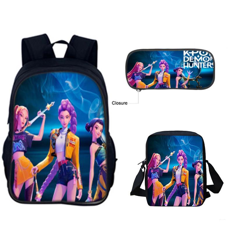 Set Zaino Kpop Hunterxhunter Con Poliestere Traspirante Per L'Uso Scolastico