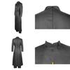Nordic Anime White Saint And Black Pastor Cosplay Costume Lawrence Halloween Dress Up