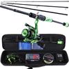 Spinning Fishing Rod and Reel Set 2.1m Fishing Rod with 2000 Fishing Reel for Carp Fishing Tools