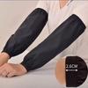 Heavy-Duty Black Faux Leather Arm Sleeves - Waterproof & Oil-Resistant For Kitchen, Occupational Work & Industrial Use