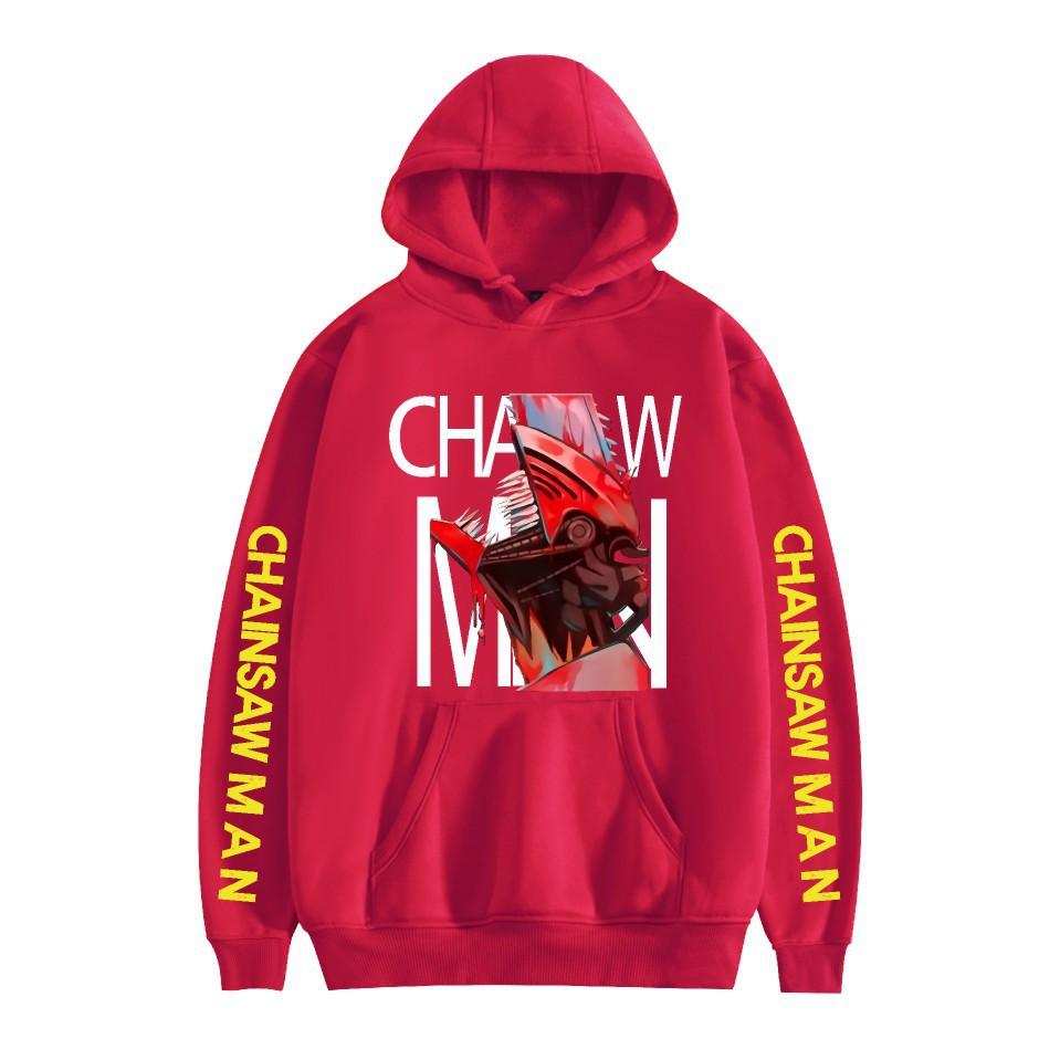 Chainsaw Man Otoño Invierno Forro Polar Ropa de Calle Tops Hombre Mujer Moda Sudaderas