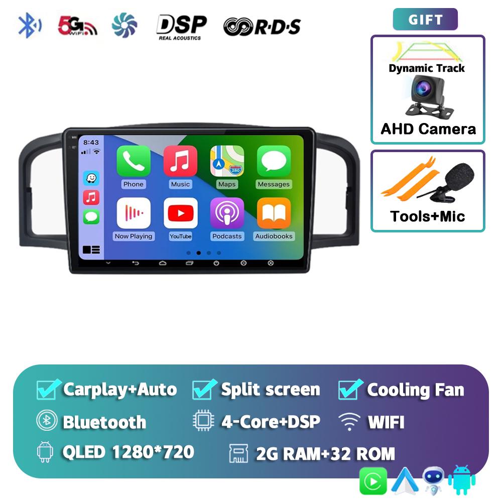 Android 14 Carplay Auto Car Radio For Lifan 620 / Solano Navigation GPS Multimedia Video Player 2din DVD Stereo Audio 360 Camera