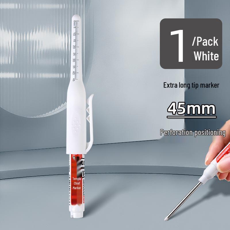 Jinwannian 45mm Deep Hole Oily Waterproof Marker for Woodworking and Construction