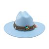 Dance French Flat-Brimmed Cowboy Hat Premium Ethnic Style Tourism Shade Stage Jazz Hat