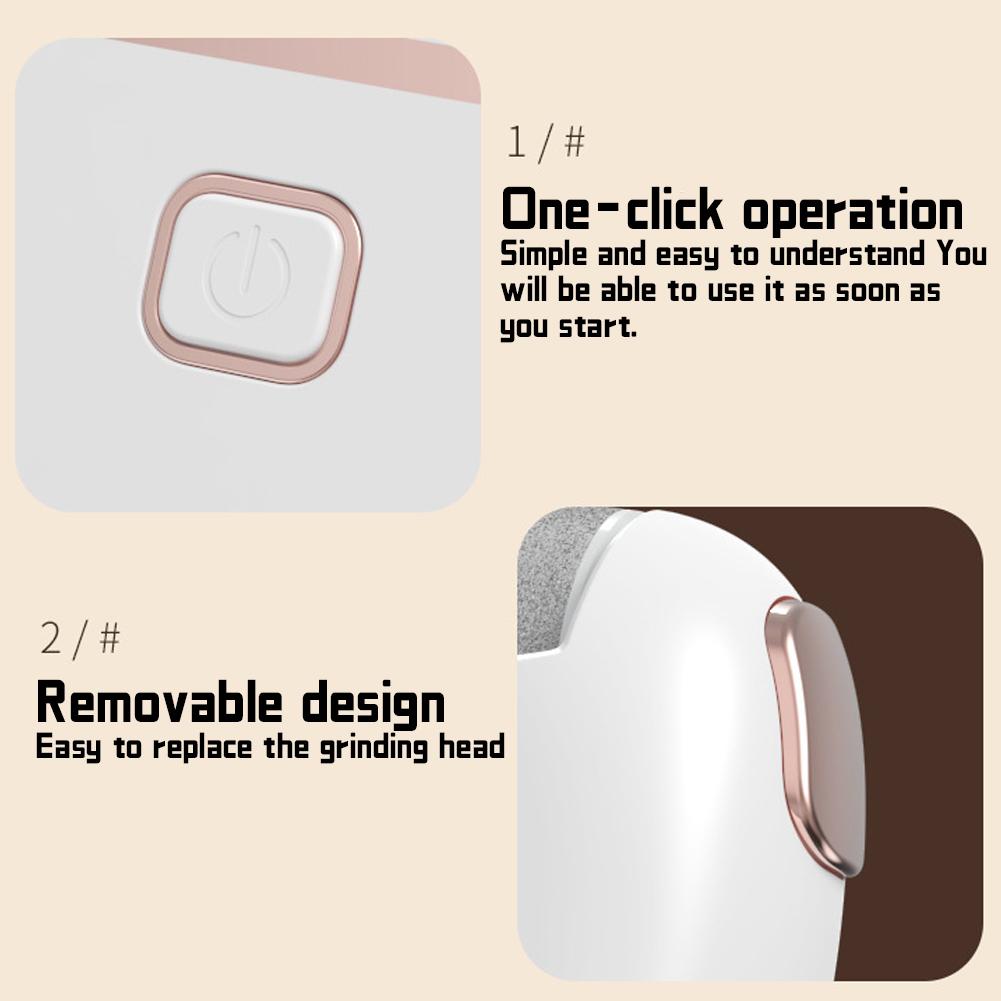 Electric Foot Grinder for Repairing Feet Removing Dead Skin Household Automatic Rechargeable Foot Grinder Removing Calluses