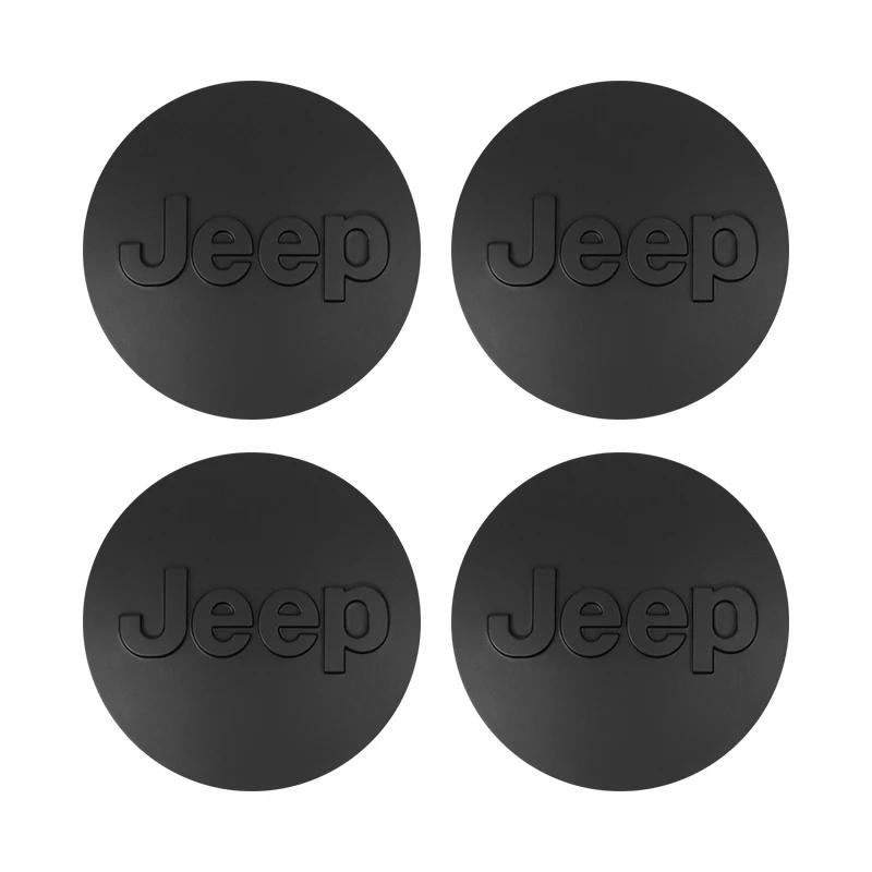 Per Jeep 4 Pezzi Coprimozzo Ruota Auto Tappo Centrale Cerchione Accessori Auto Per Jeep Grand Cherokee Wrangler JK Gladiator Compass Reneg
