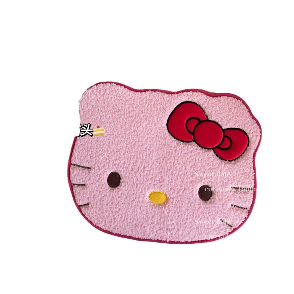 Cartoon Hello Kitty imitation cashmere floor mat bathroom absorbent non-slip mat