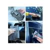 Household Cleaning Kit, 2 Streak-Free 30*40cm Microfiber Cloths + 2 Pairs Nitrile Protective Gloves for Glass & Mirror Cleaning