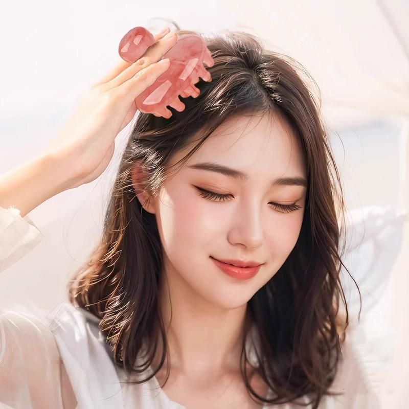 Sandalwood Disc Wooden Massage Scalp Wide Tooth Scalp Comb Round Tip Scalp Tool Handheld Wet Dry Hair Massage Comb Acupoint