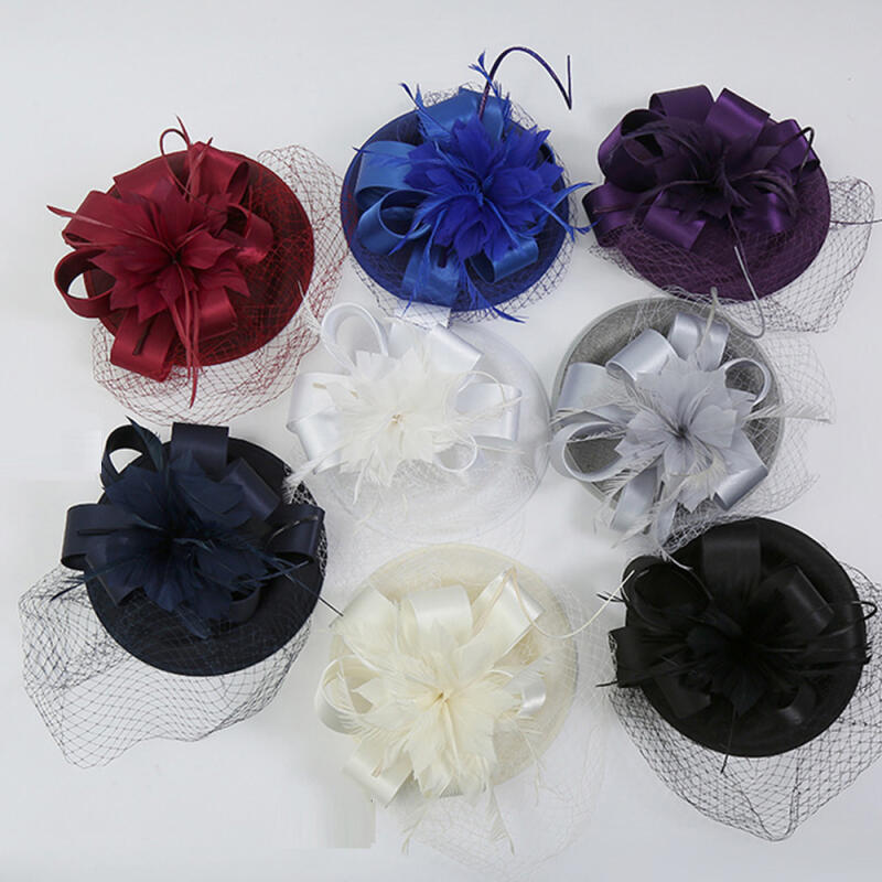 Шпилька-вуаль в стиле эпохи Просвещения Костюм эпохи Просвещения Костюм Кёнсона Перо-цветок Blue