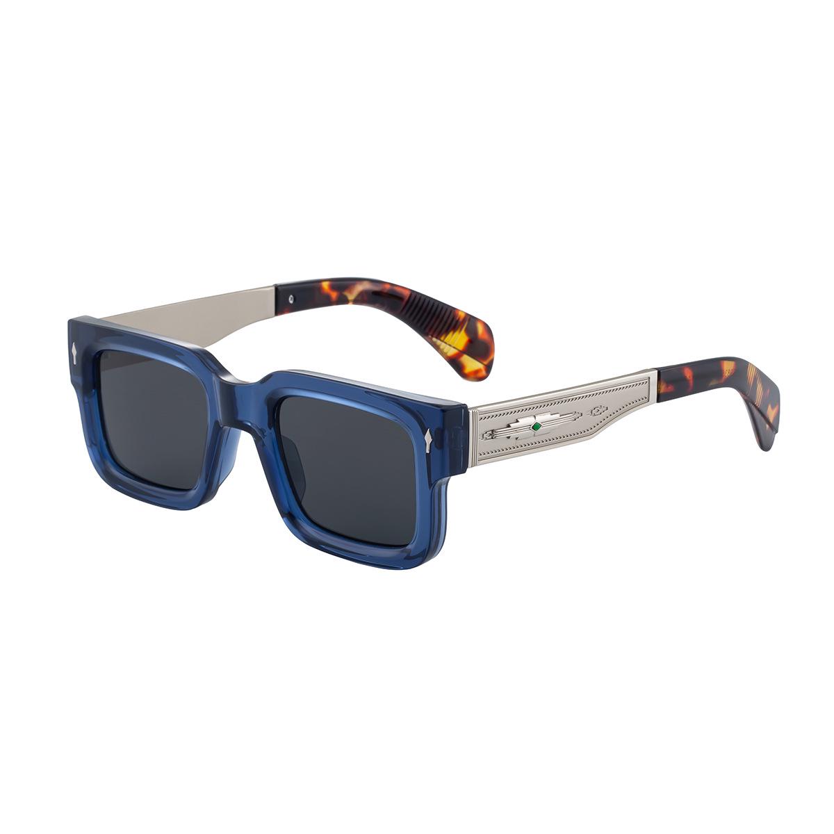

2025 European-American Retro Men s Square Frame Sunglasses - High-End Outdoor UV Protection
