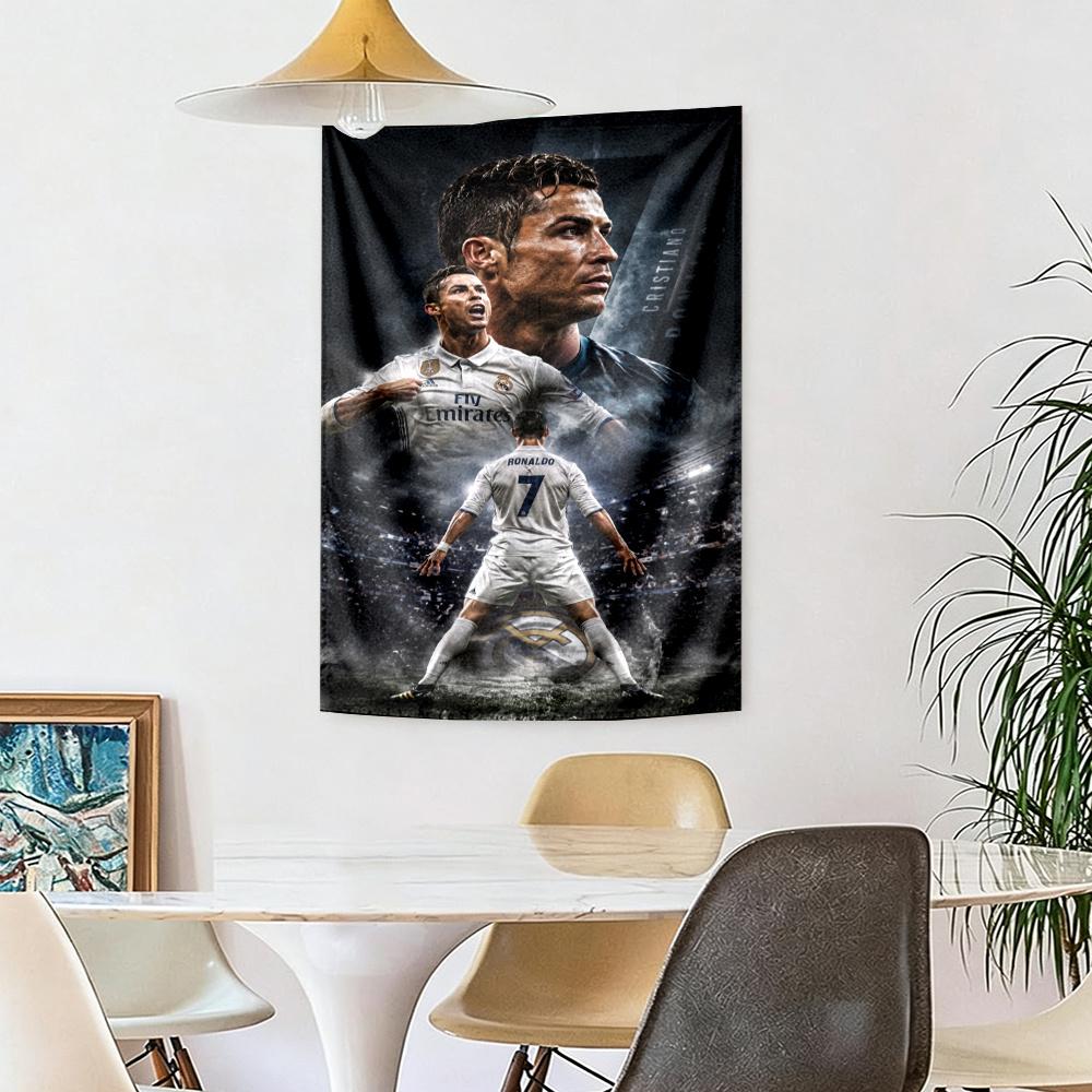 Cristiano Ronaldo Vintage Tapestry Nordic Minimal Suitable For Dorm Wall Reading Corner Living Room Four Seasons Vintage Wall Art Gift For New Home
