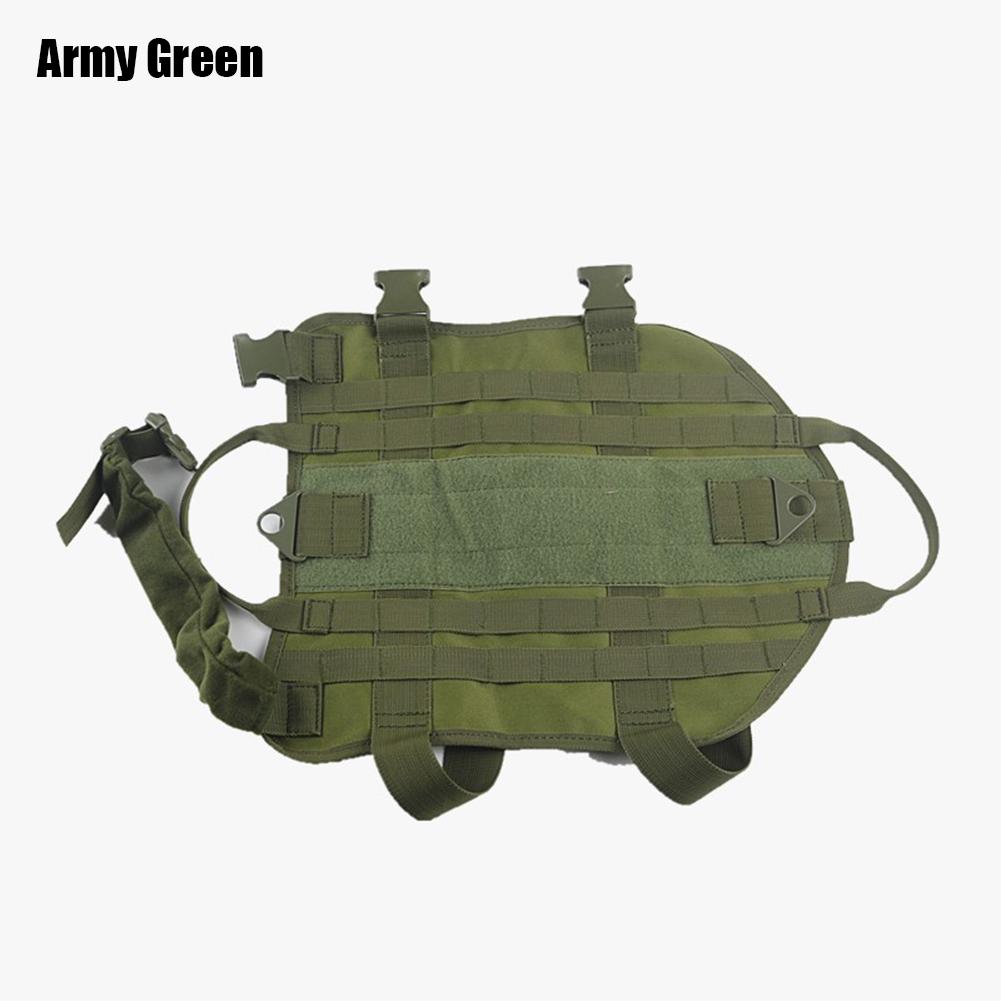 FGJ Molle Dog Training Vest Outdoor Dog Clothes Adjustable Trainning Clothes 600D Nylon Fabric
