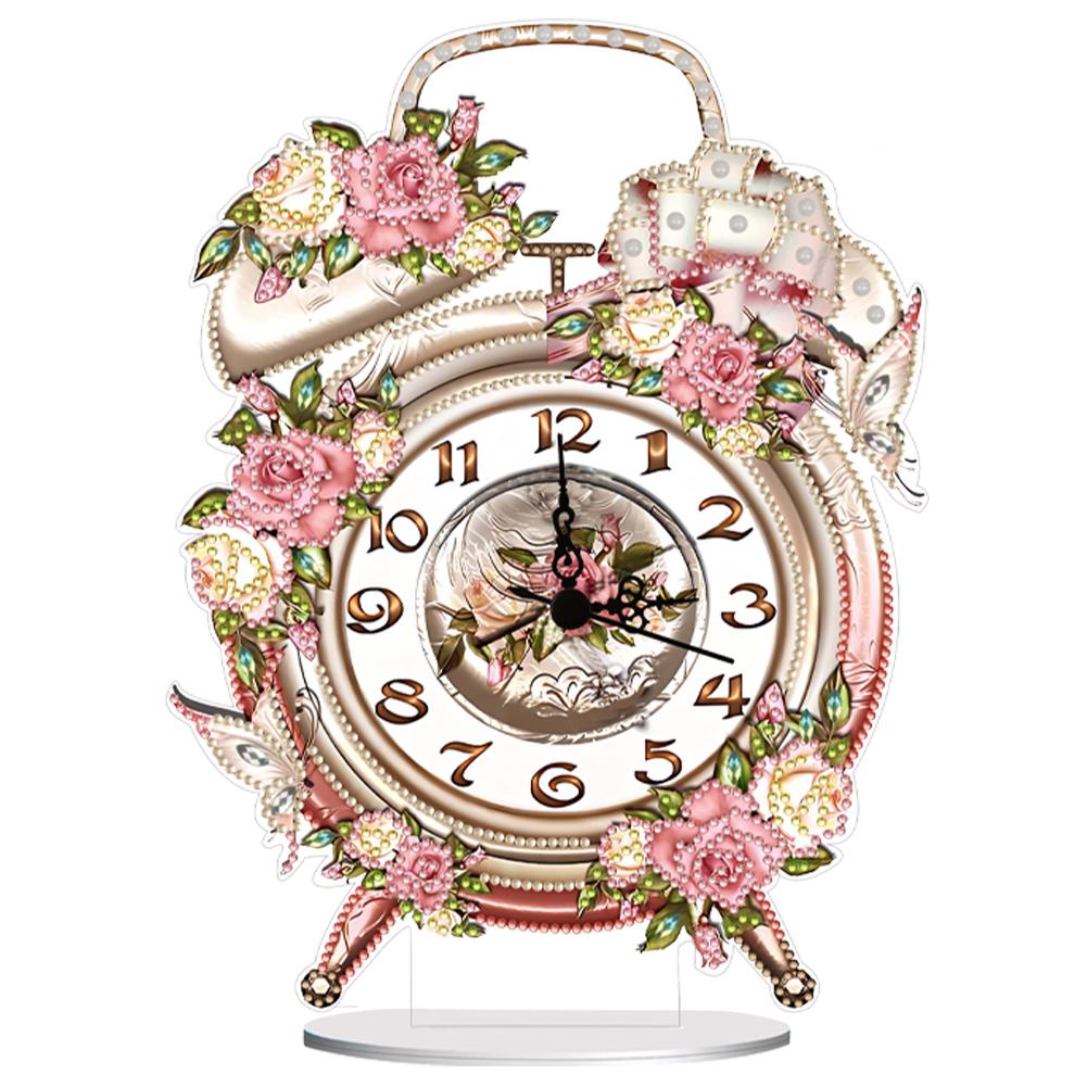 

Acrylic Special Shaped 5D Diamond Painting Clock Cute Birds Animal House Art Craft Diamond Painting Clock Handicraft Home Decor
