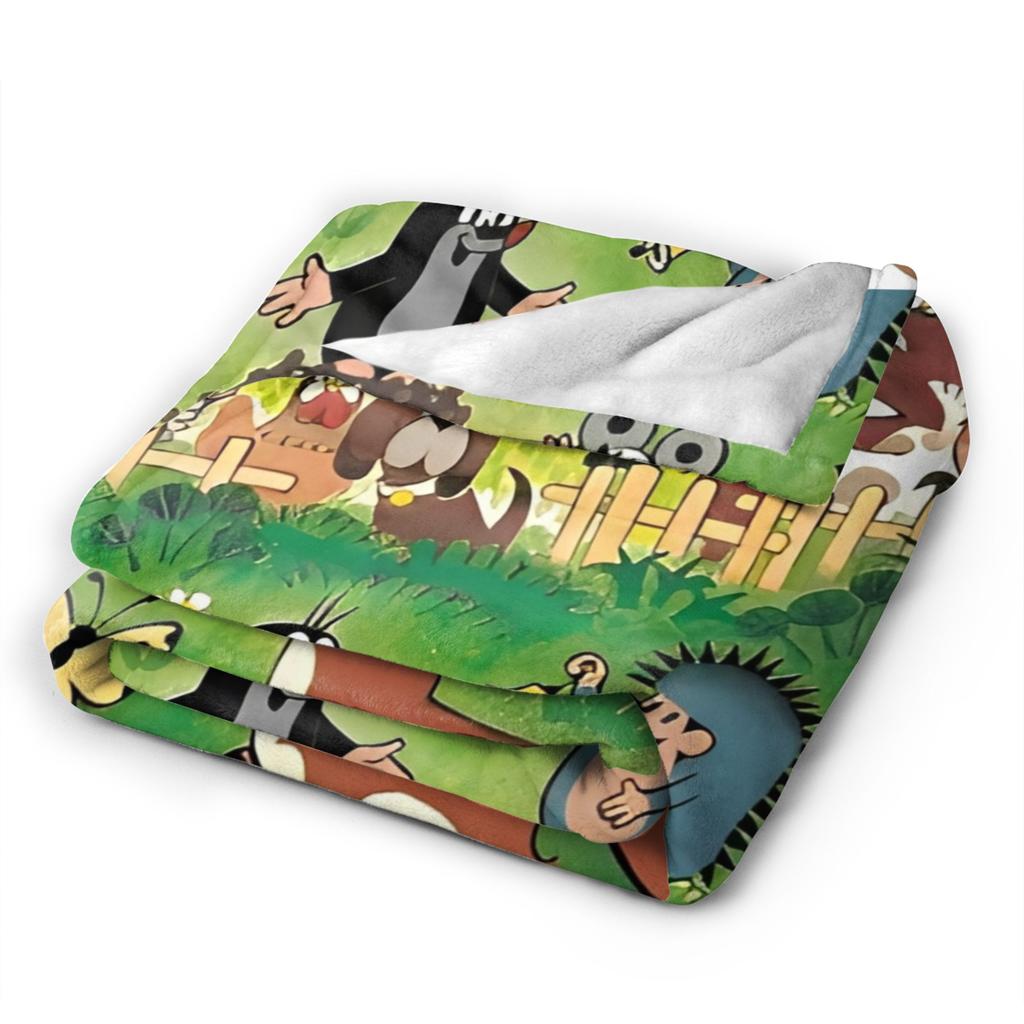 Der kleine Maulwurf Warme Decke Kinder Plüsch Überwurf Ästhetisch Outdoor Flanell Bettüberwurf Sofa Bettbezug