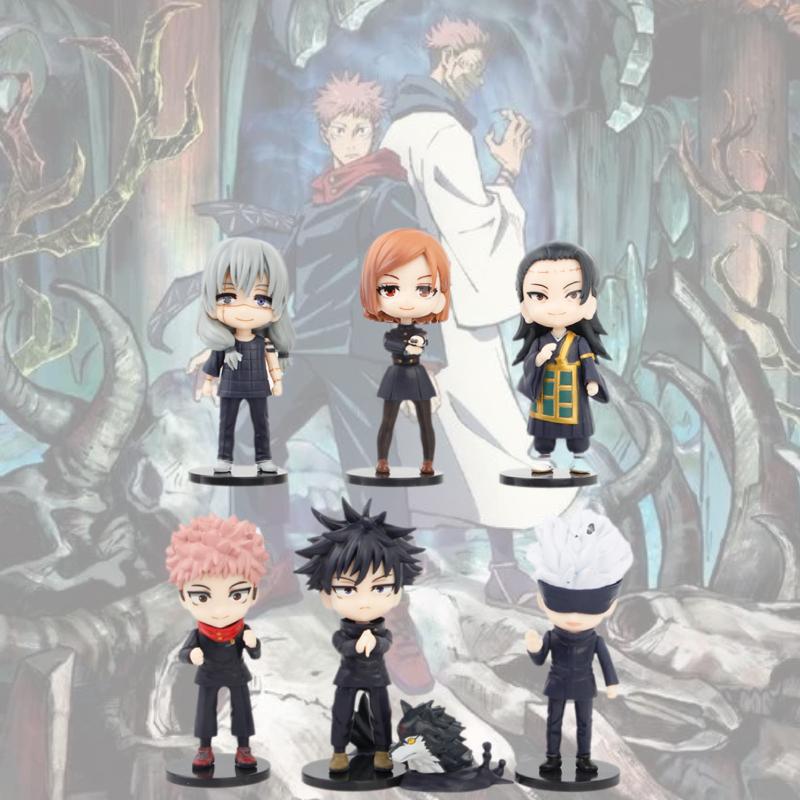 Jujutsu Toy Kaisen Doll Model Action Figure Character Model Decor Collect  7pcs